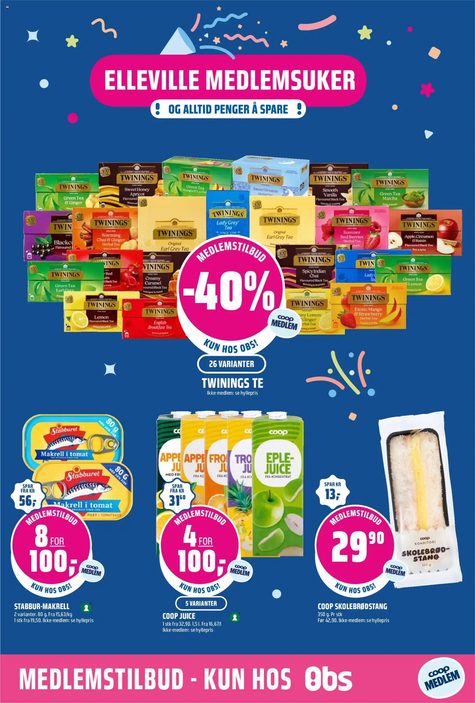 Forhåndsvis Coop Obs kundeavis fra butikk Coop Obs gyldig fra 05/10/2026