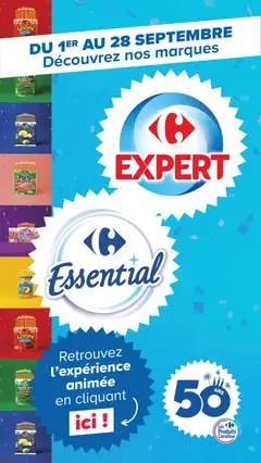 Prévisualisation de Carrefour Market Découvrez les Marques carrefour expert & essential du magasin Carrefour Market formulaire valide 01/09/2026