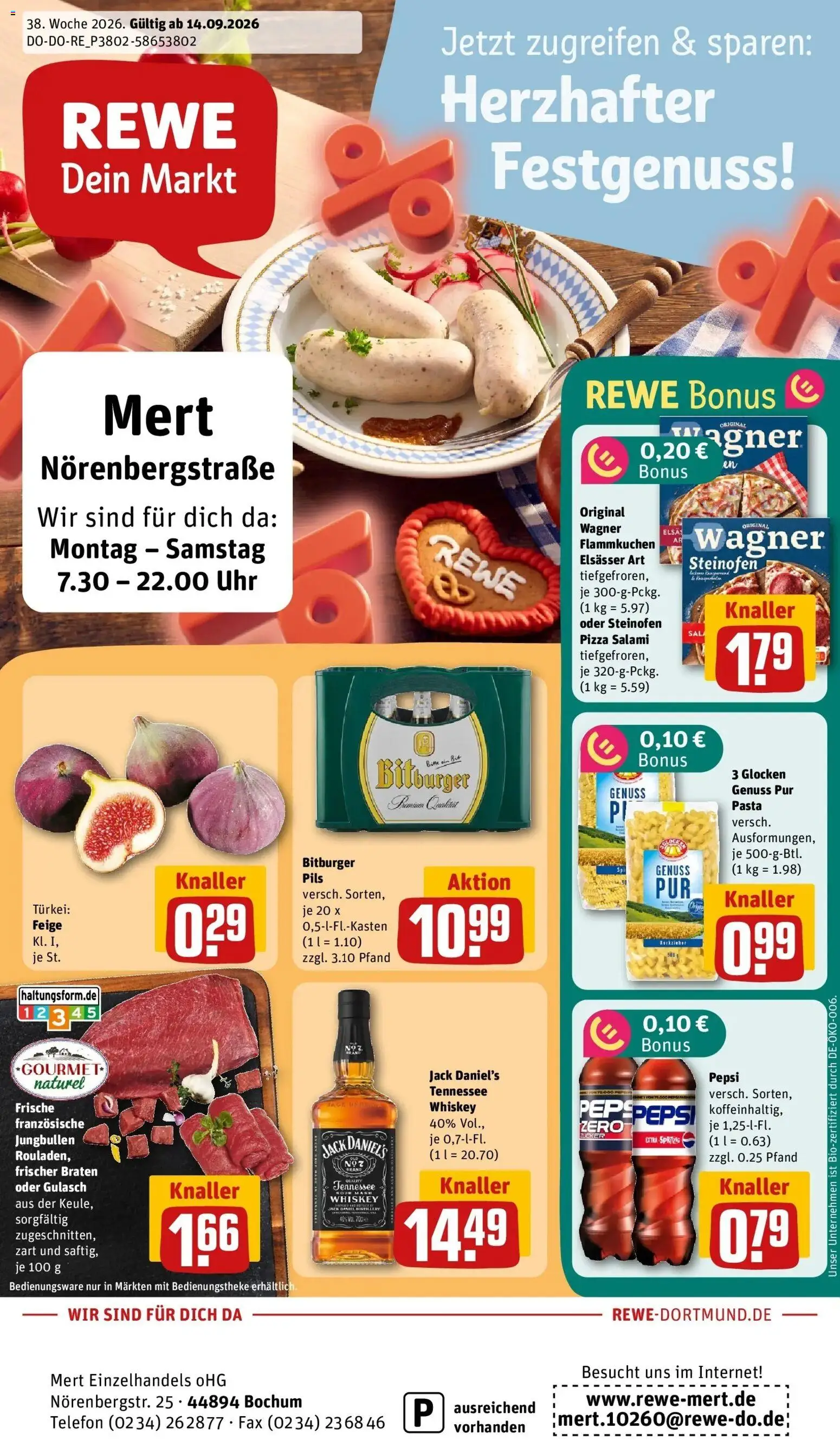 Vorschau von dem Prospekt des Geschäftes Rewe, gültig ab dem 14.09.2026