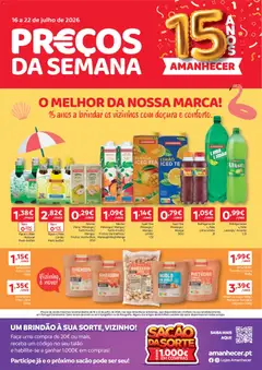 Pré-visualização do folheto da loja Amanhecer válida a partir de 16/07/2026