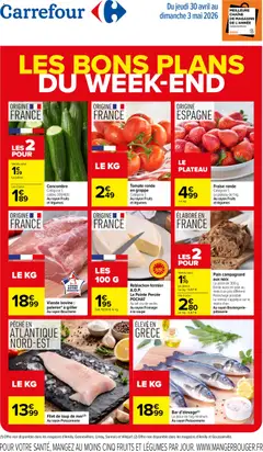 Prévisualisation de Carrefour les bons plans du week-end du magasin Carrefour formulaire valide 30/04/2026