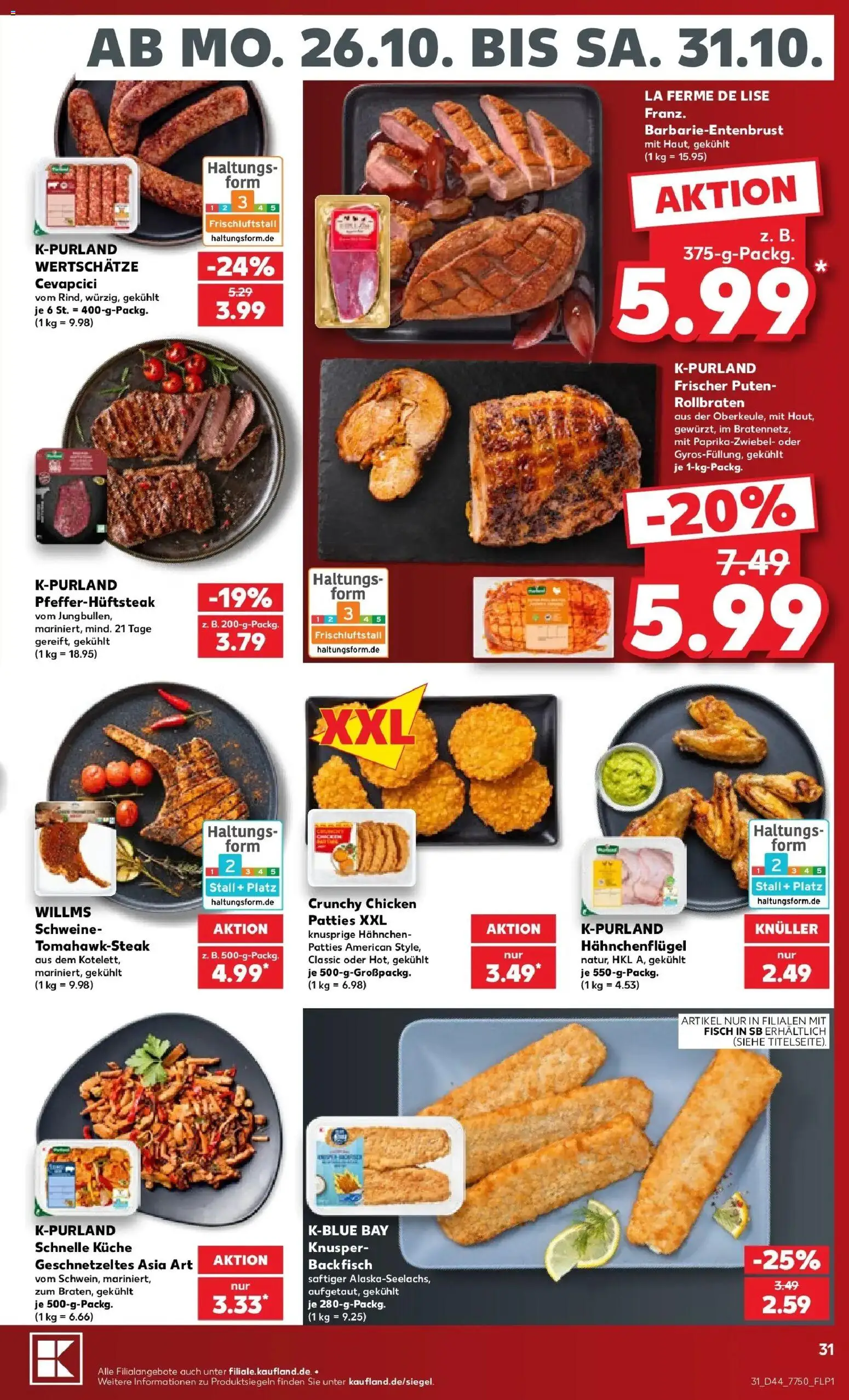 Vorschau von dem Prospekt des Geschäftes Kaufland, gültig ab dem 26.10.2026