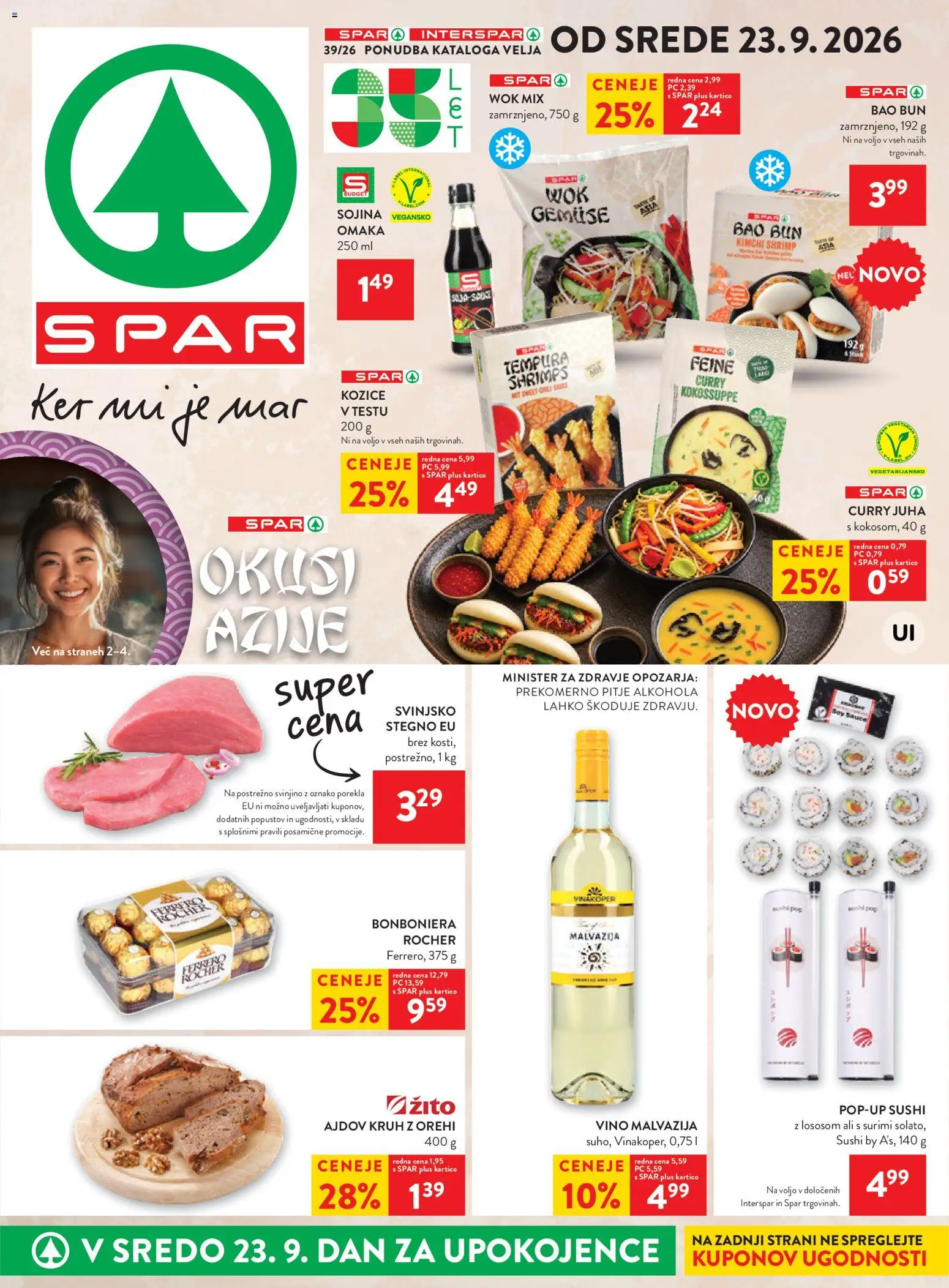 Predogled kataloga iz trgovine Spar veljaven od 23.09.2026