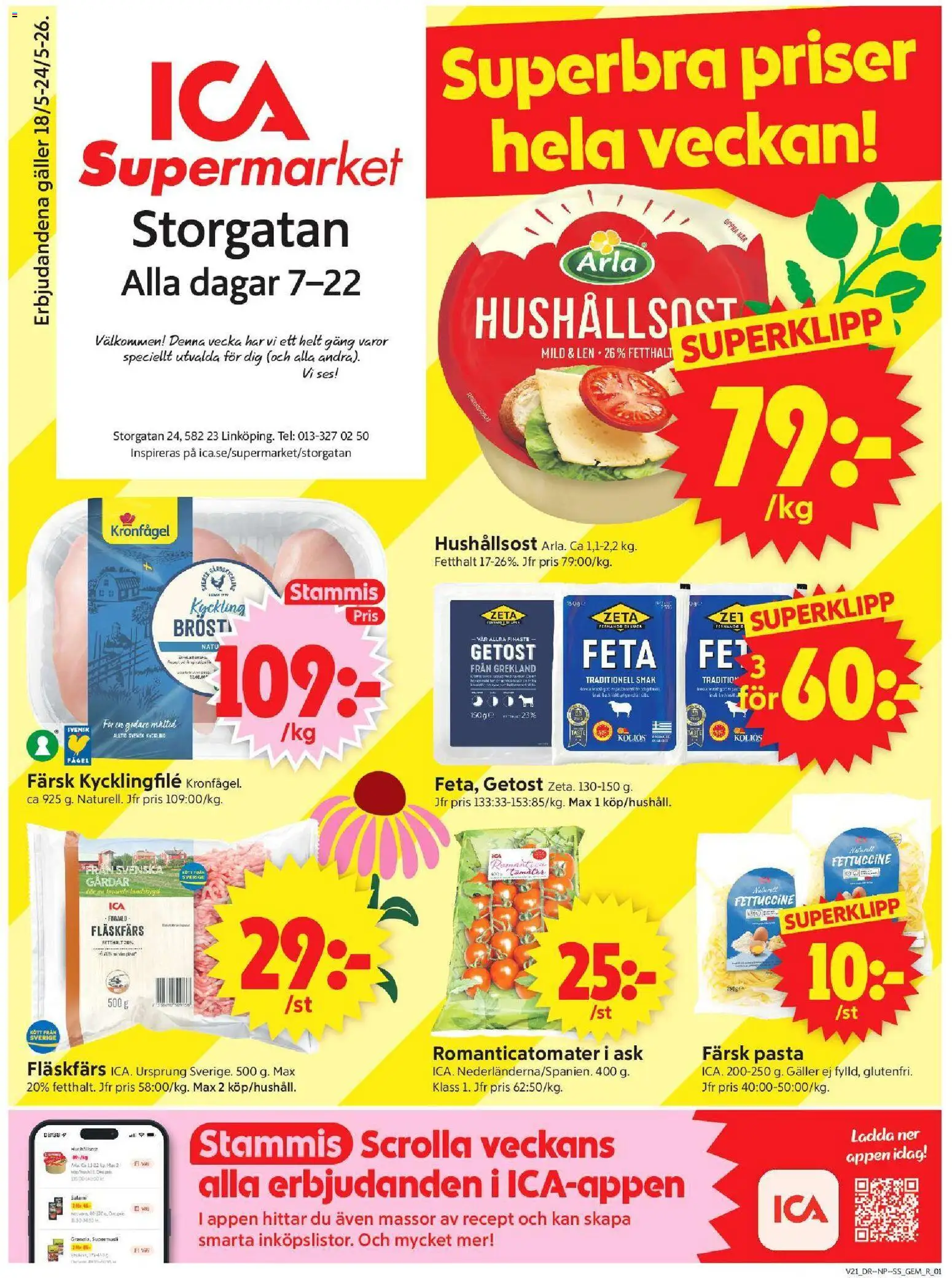 Förhandsgranska reklamblad Linköping från butik ICA Supermarket gäller från 18/05/2026