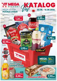 Pregled letka Mega Diskont katalog trgovine Mega Diskont vrijedi od 03.08.2026