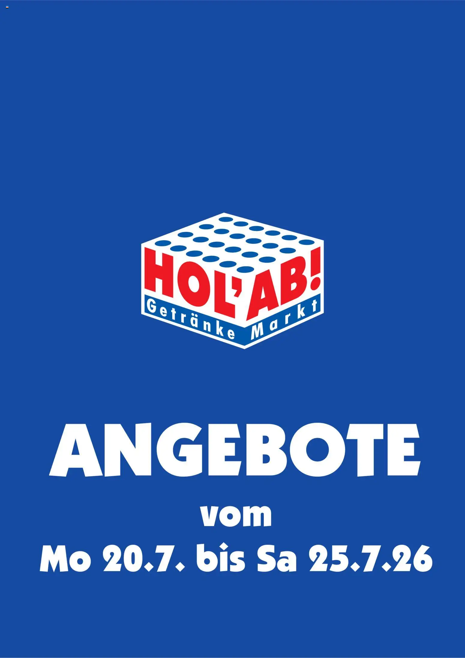 Vorschau von dem Prospekt des Geschäftes HOL’AB!, gültig ab dem 20.07.2026