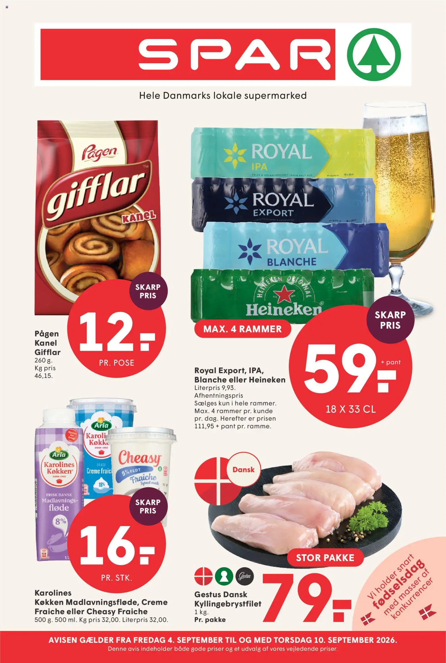 Eksempel på tilbudsavis Spar - Tilbudsavis uge 37 fra butik Spar gyldig fra 04/09/2026