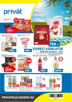PRIVÁT - PRIVÁT akciós újság megtekintése, amely érvényes 2026.06.11.-től