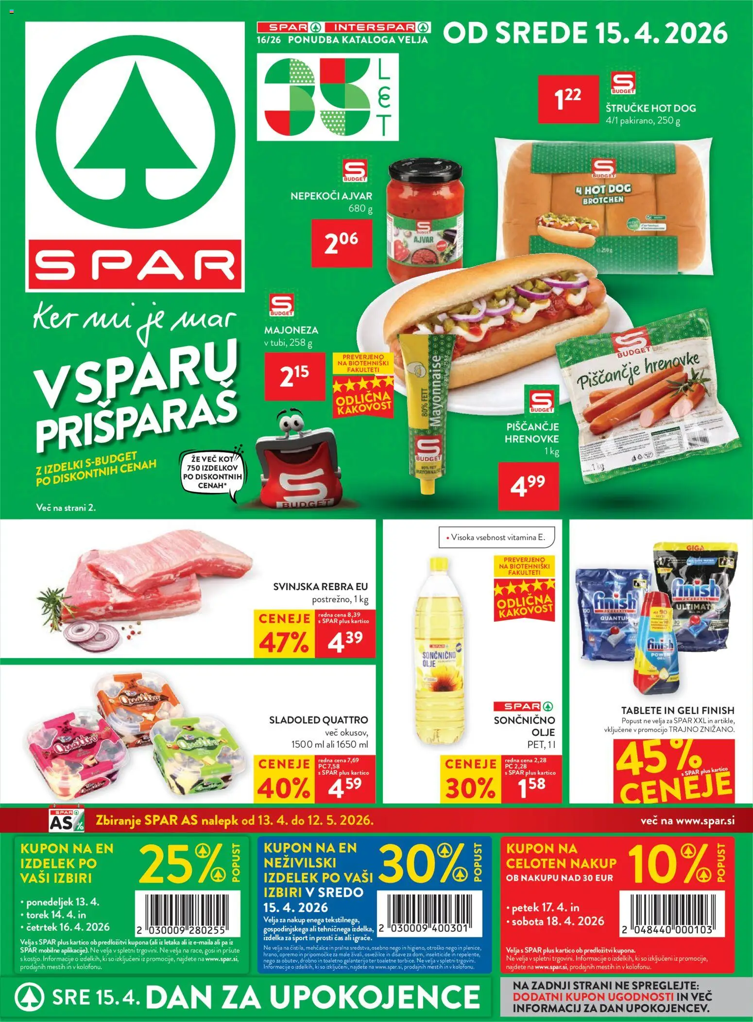 Predogled kataloga iz trgovine Spar veljaven od 15.04.2026