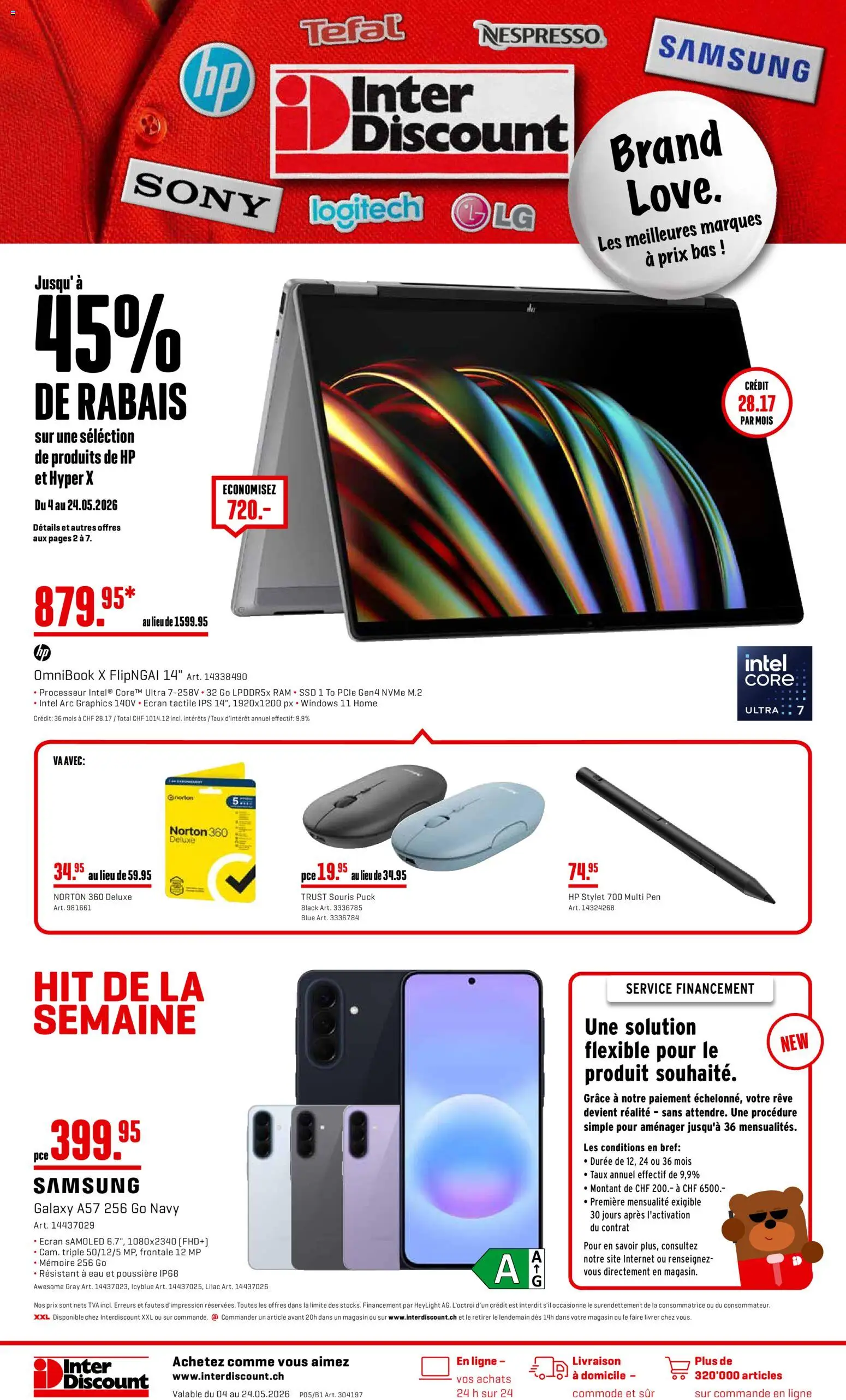 Vorschau des Merkblatts Interdiscount aktionen FR vom Shop Interdiscount gültig von 04.05.2026 bis 24.05.2026