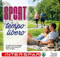 Anteprima dell'opuscolo Interspar volantino Sport & Tempo Libero dal negozio Interspar valido da 09/04/2026