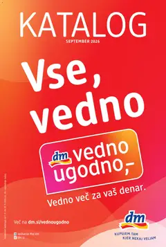 Predogled kataloga iz trgovine DM Drogerie Markt veljaven od 01.09.2026