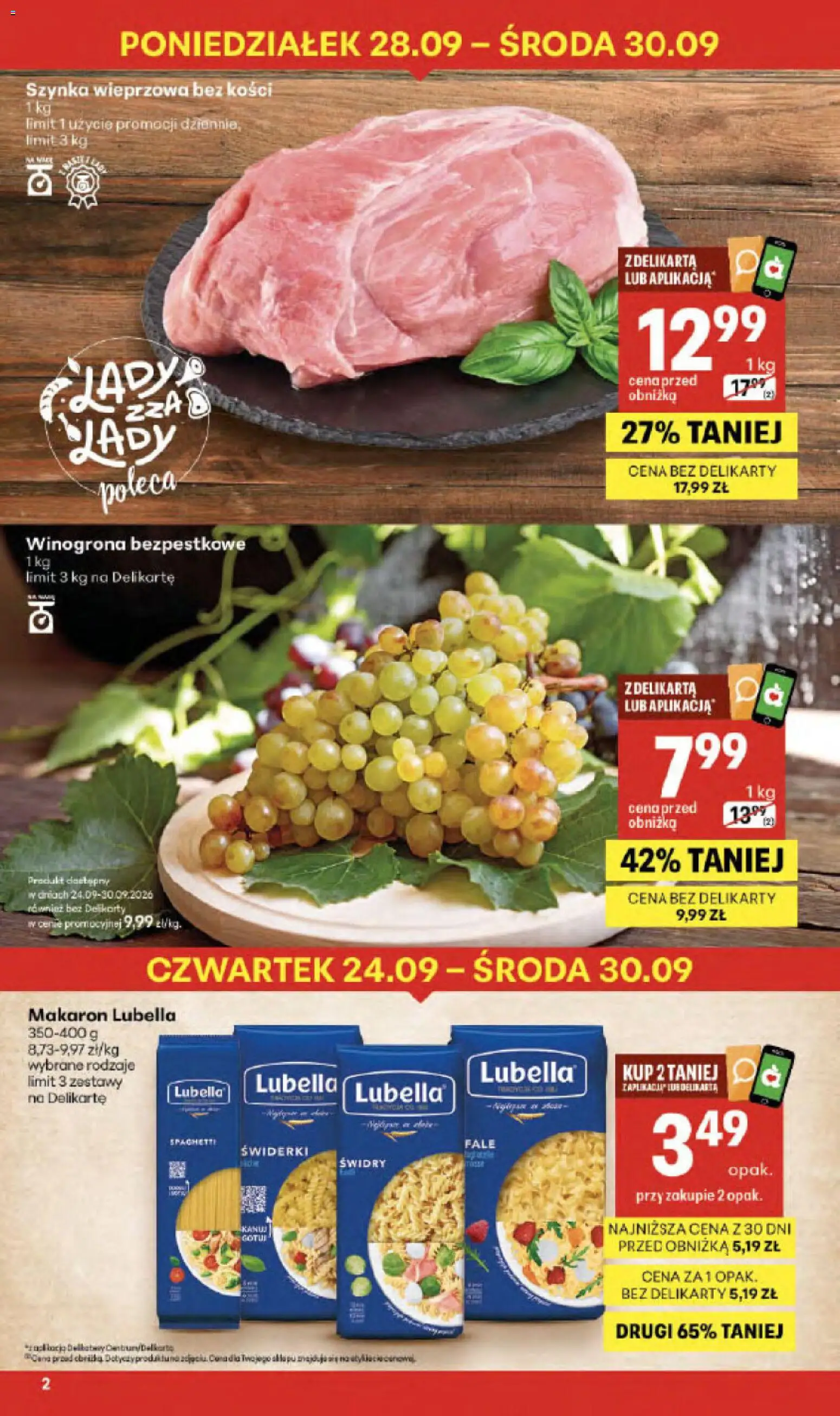 Pogląd gazetki "Delikatesy Centrum gazetka - Sklepy Własne" ze sklepu Delikatesy Centrum ważnej od 24.09.2026
