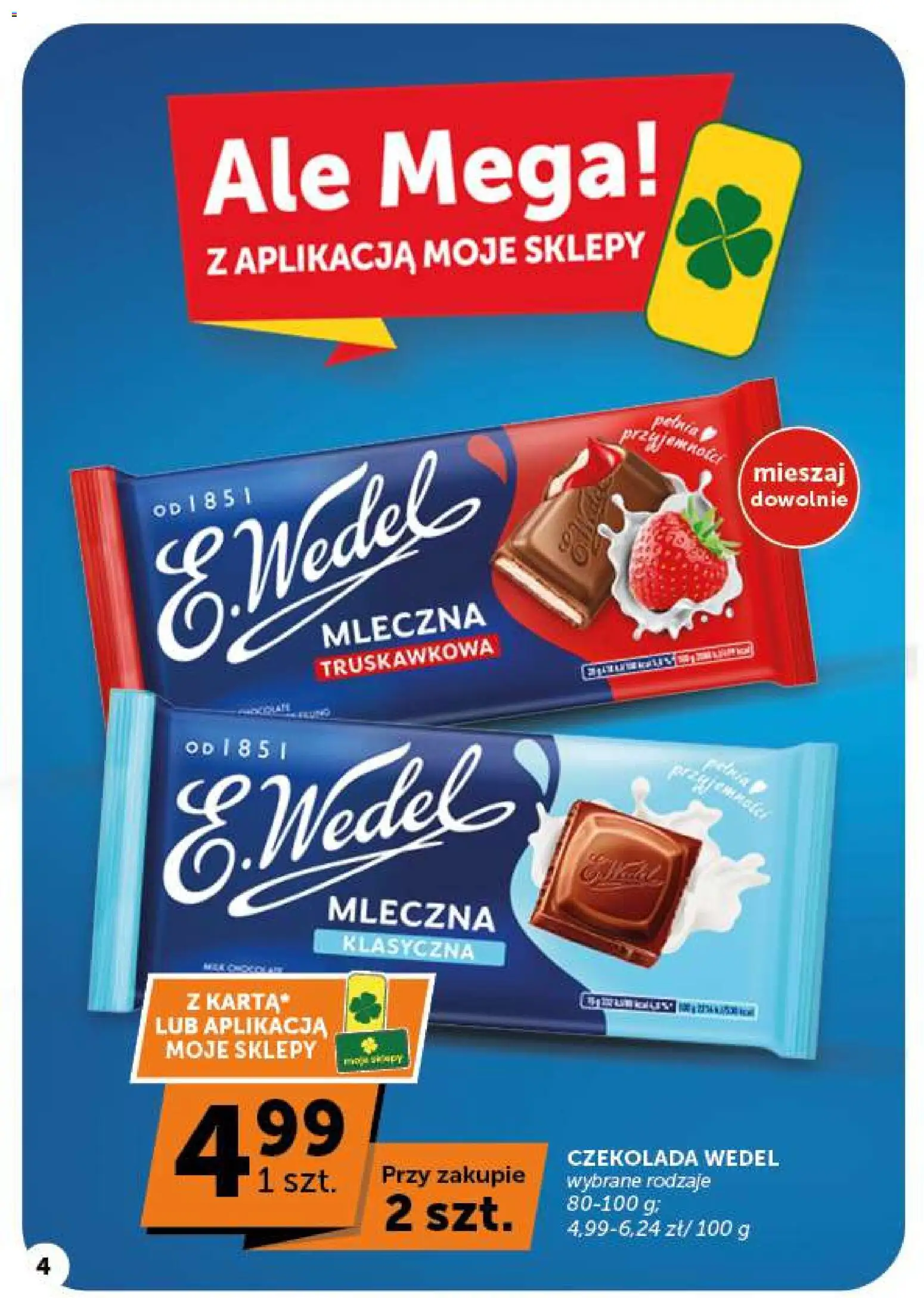 Pogląd gazetki "Euro Sklep gazetka - Minimarket" ze sklepu Euro Sklep ważnej od 22.10.2026 - Czekolada, Czekolada wedel