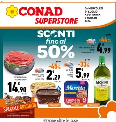 Anteprima dell'opuscolo Conad volantino Superstore Lazio dal negozio Conad valido da 29/07/2026