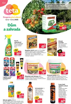 Náhled nabídky: TETA Drogerie TETA Drogerie leták - Dům a zahrada platný od 05.05.2026