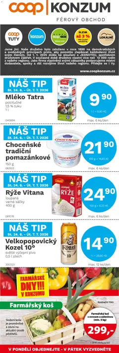 Náhled nabídky: Konzum Konzum leták platný od 24.06.2026