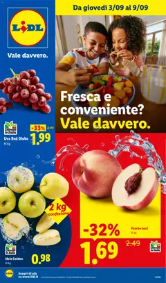 Anteprima dell'opuscolo Lidl volantino Fresca e conveniente dal negozio Lidl valido da 03/09/2026