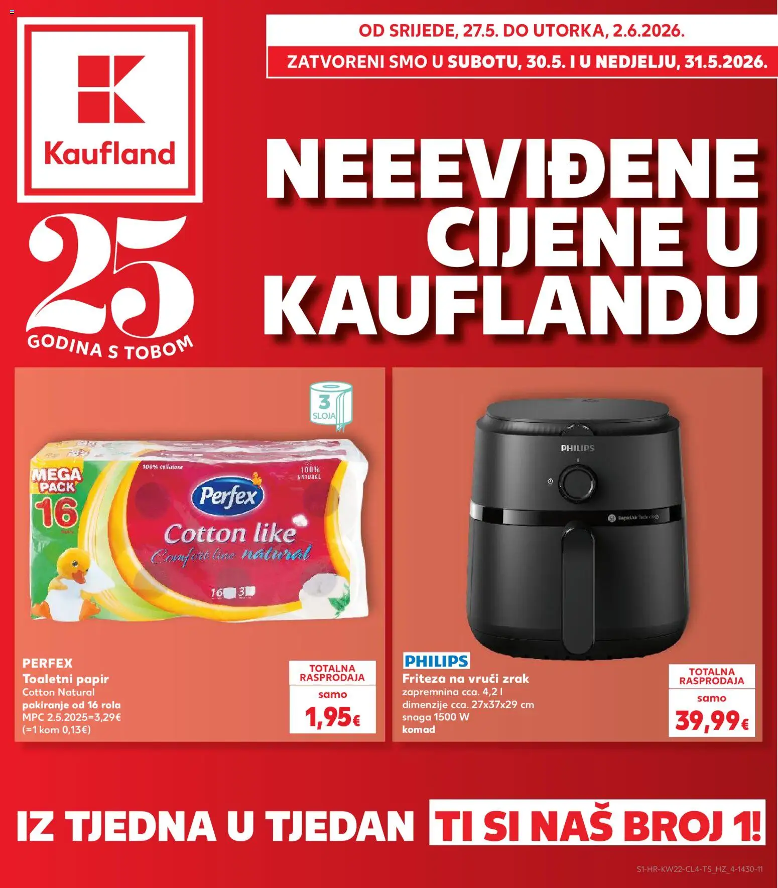 Pregled letka Split-Ravne njive trgovine Kaufland vrijedi od 27.05.2026