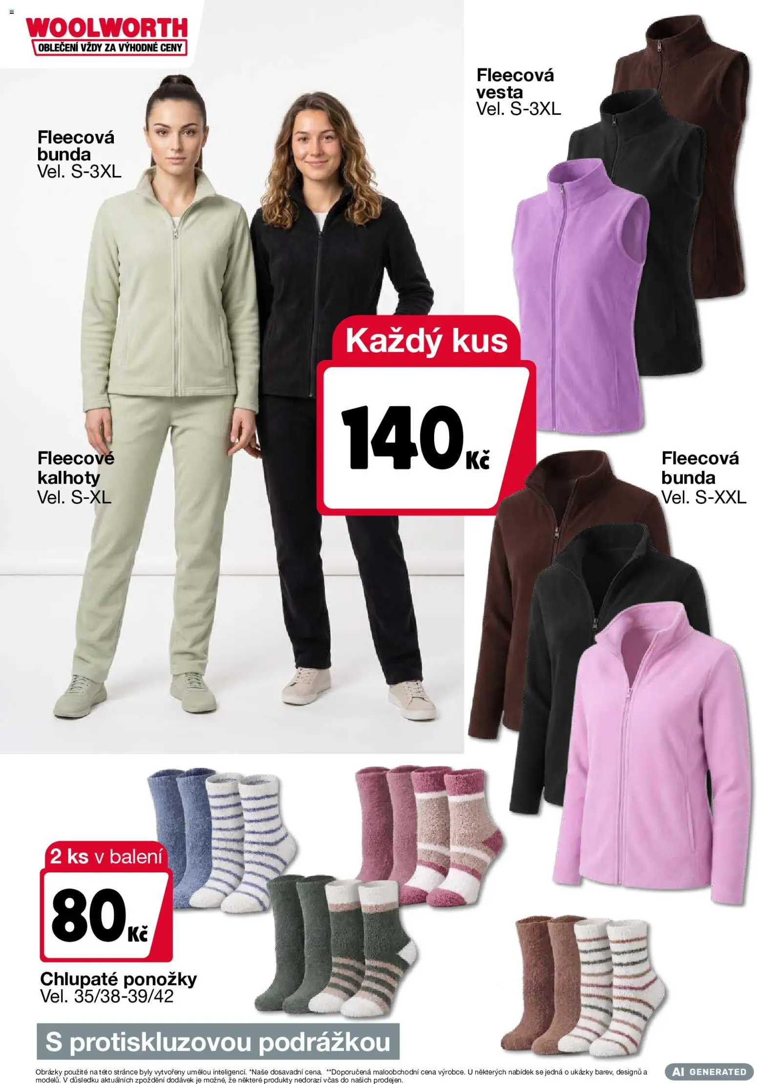 Náhľad Woolworth letáku platného od 02.10.2026 - Ponožky, Bunda, Vesta