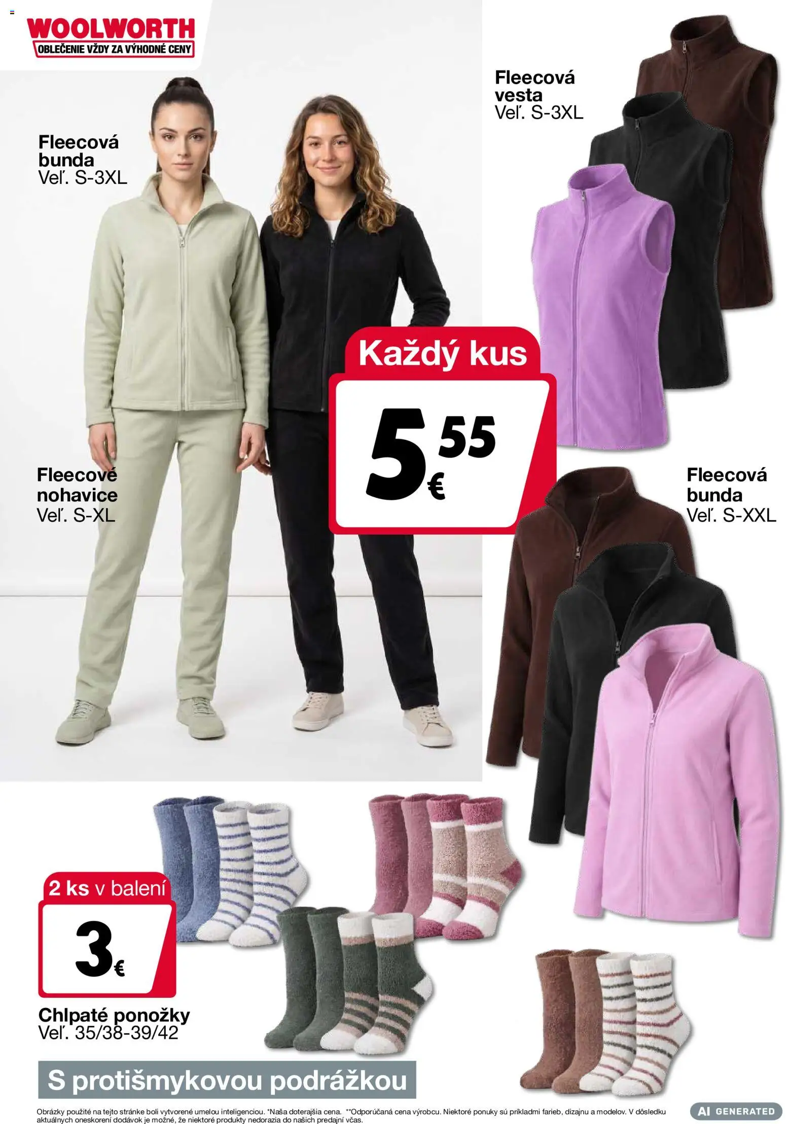 Náhľad Woolworth letáku platného od 02.10.2026 - Ponožky, Bunda, Vesta