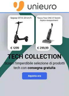 Anteprima del volantino Volantino Unieuro - Tech Collection valido a partire dal 06/10/2026