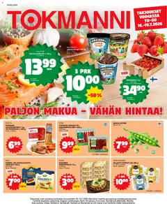 Kaupan Tokmanni Tokmanni ruokatarjoukset esikatselu, voimassa 16/07/2026