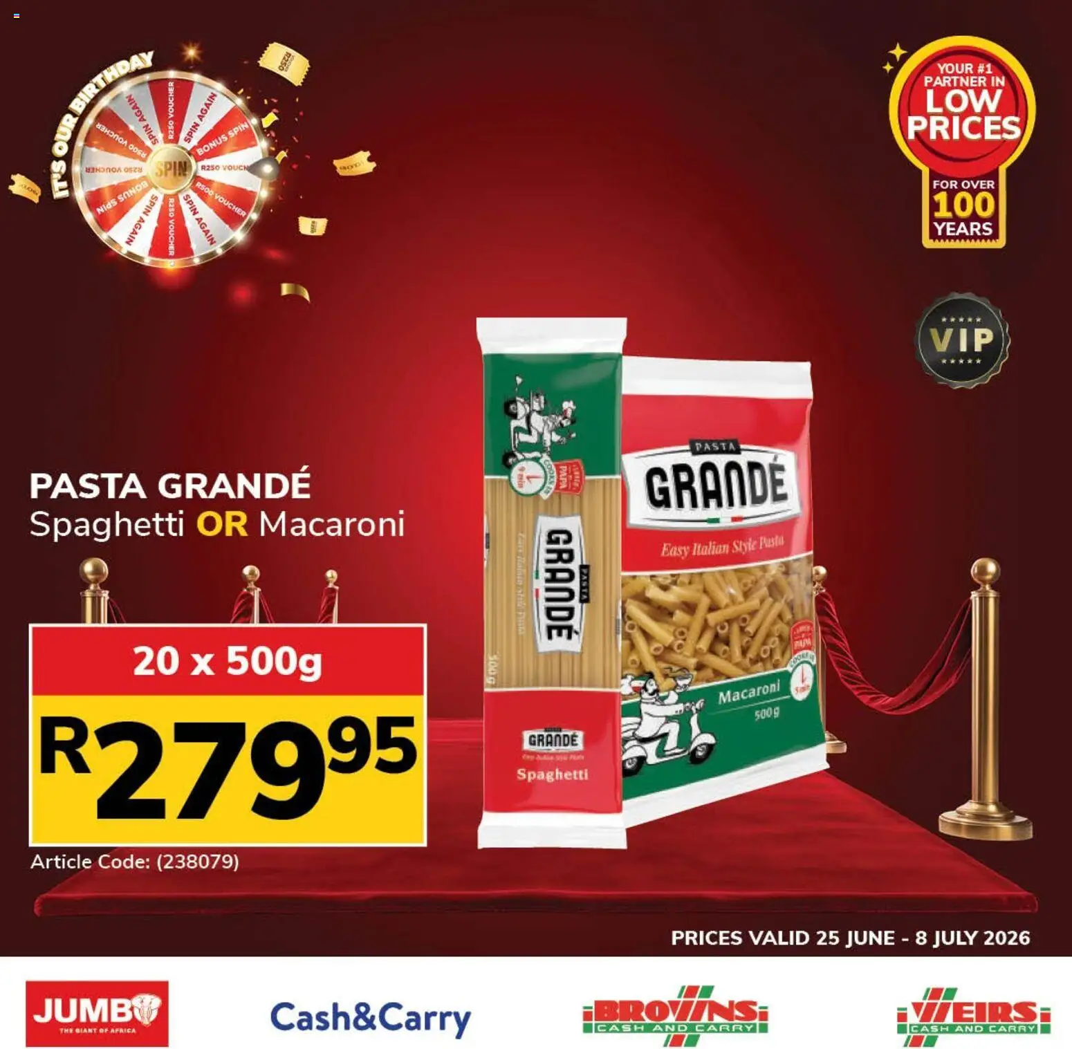 Preview of Jumbo flyer valid from 25/06/2026 - Pasta, Spaghetti