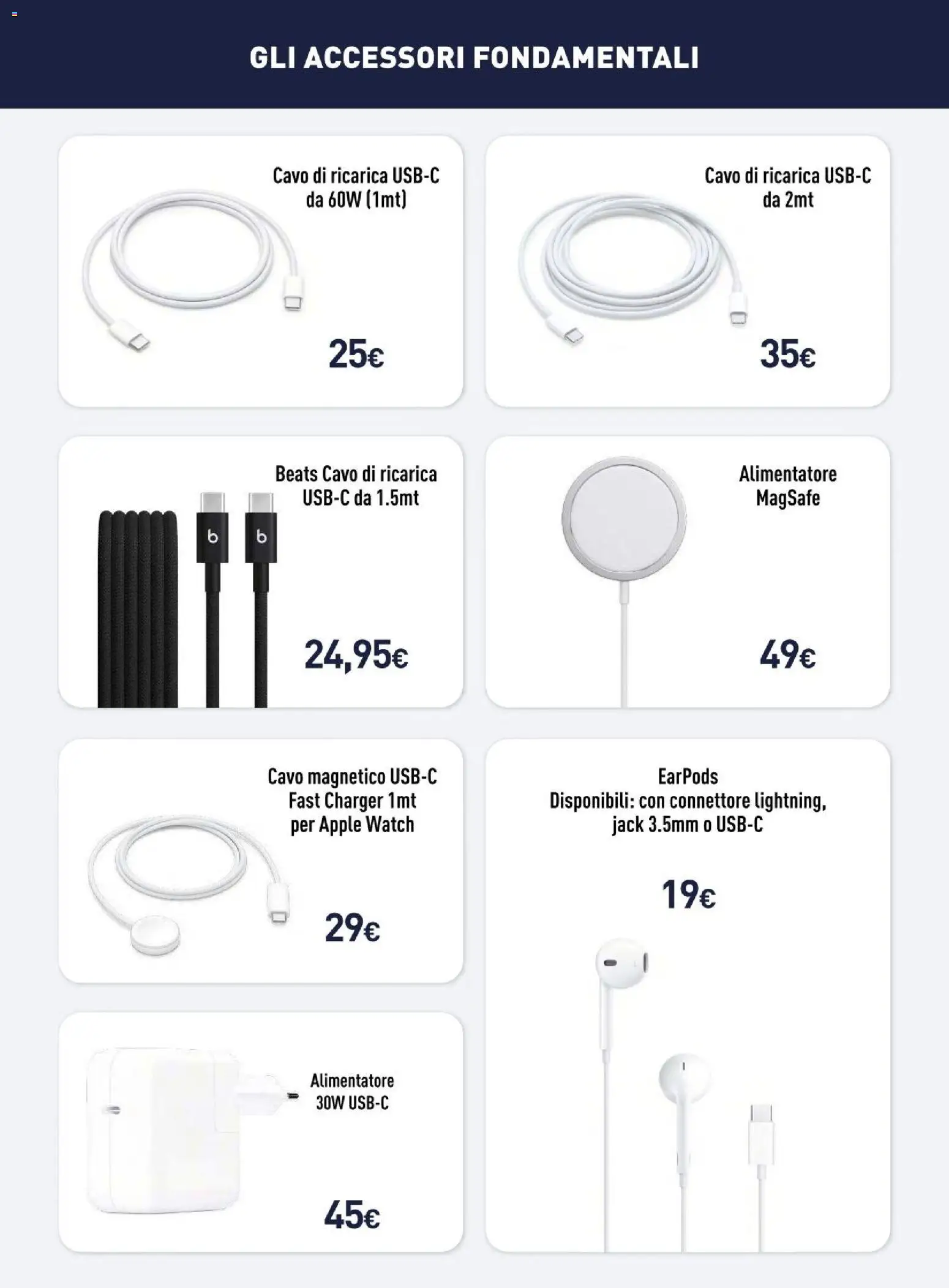 Anteprima dell'opuscolo Unieuro volantino Apple dal negozio Unieuro valido da 23/10/2026 - Apple Watch, Cavo, Connettore