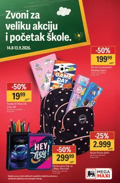 Pregled Mega Maxi kataloga - važi od 14.08.2026