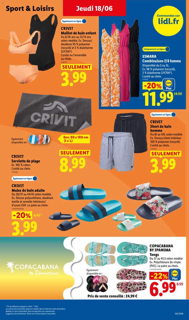 Nouveau catalogue Lidl à partir du 18/06