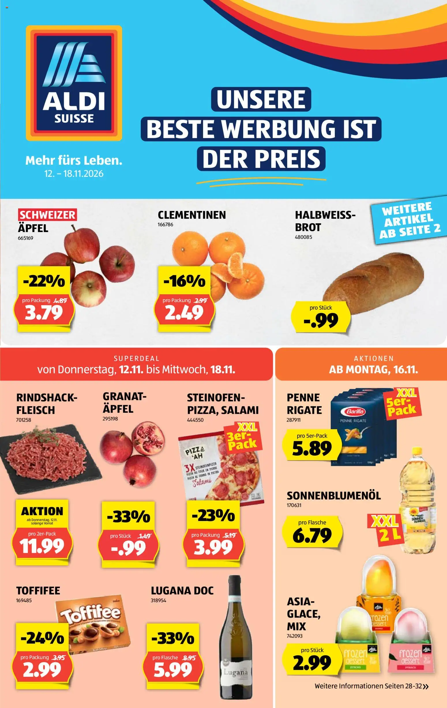 Vorschau des Merkblatts Aldi aktionen vom Shop Aldi gültig von 12.11.2026 bis 18.11.2026