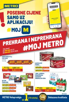 Pregled letka Metro Katalog trgovine Metro vrijedi od 01.07.2026