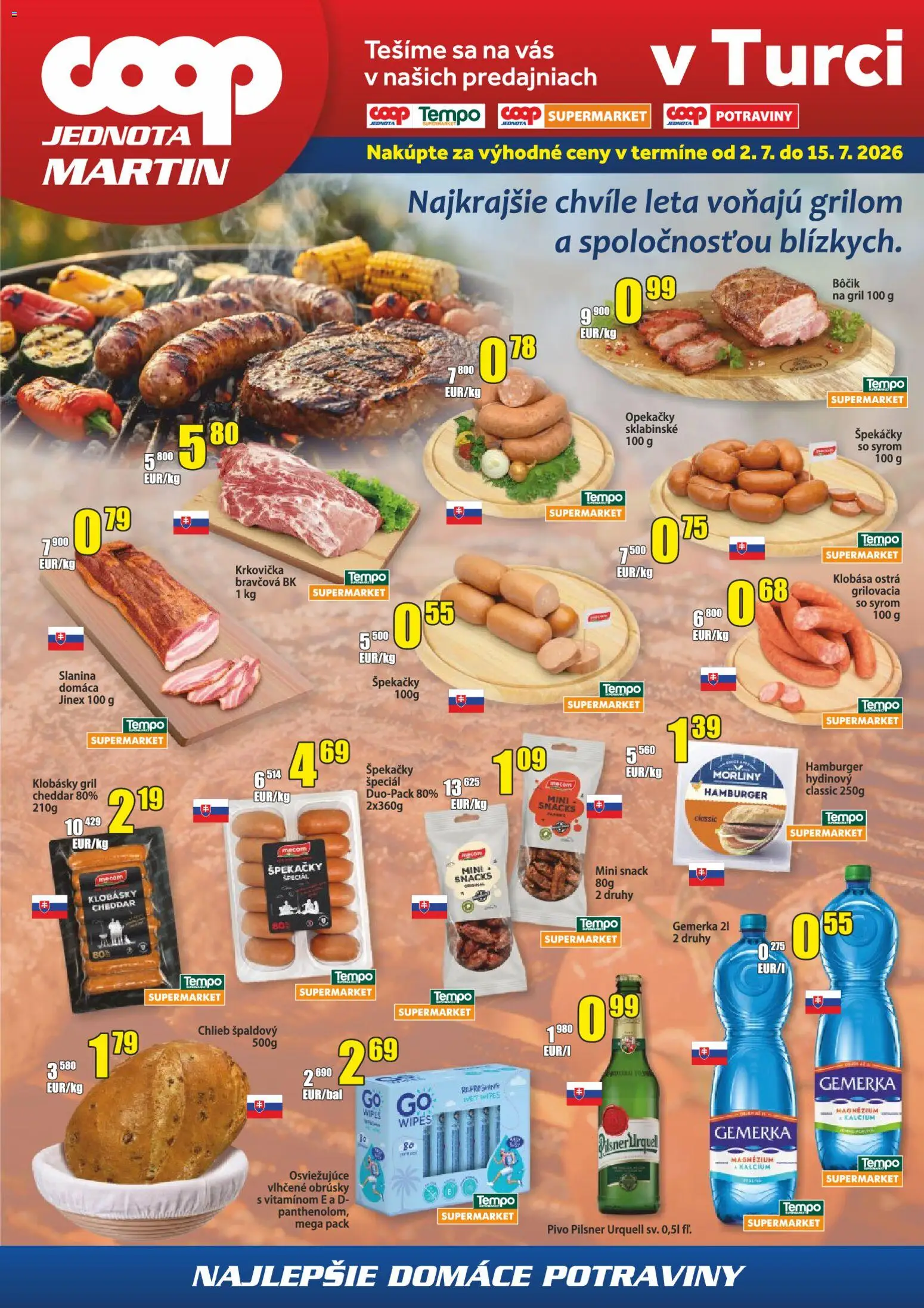 Náhľad COOP Jednota letáku platného od 02.07.2026