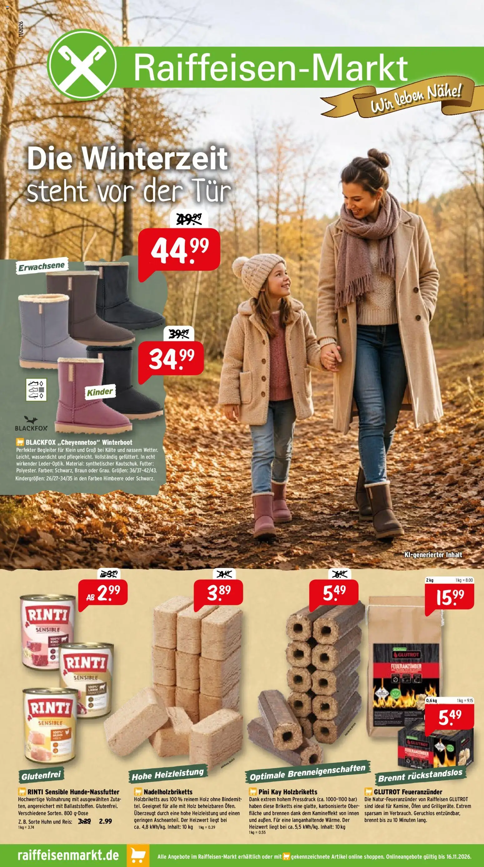 Vorschau von dem Prospekt des Geschäftes Raiffeisen Markt, gültig ab dem 01.11.2026