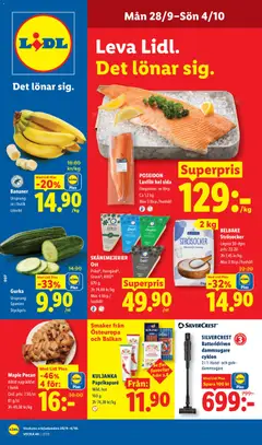 Förhandsgranska reklamblad Lidl erbjudanden från butik Lidl gäller från 28/09/2026