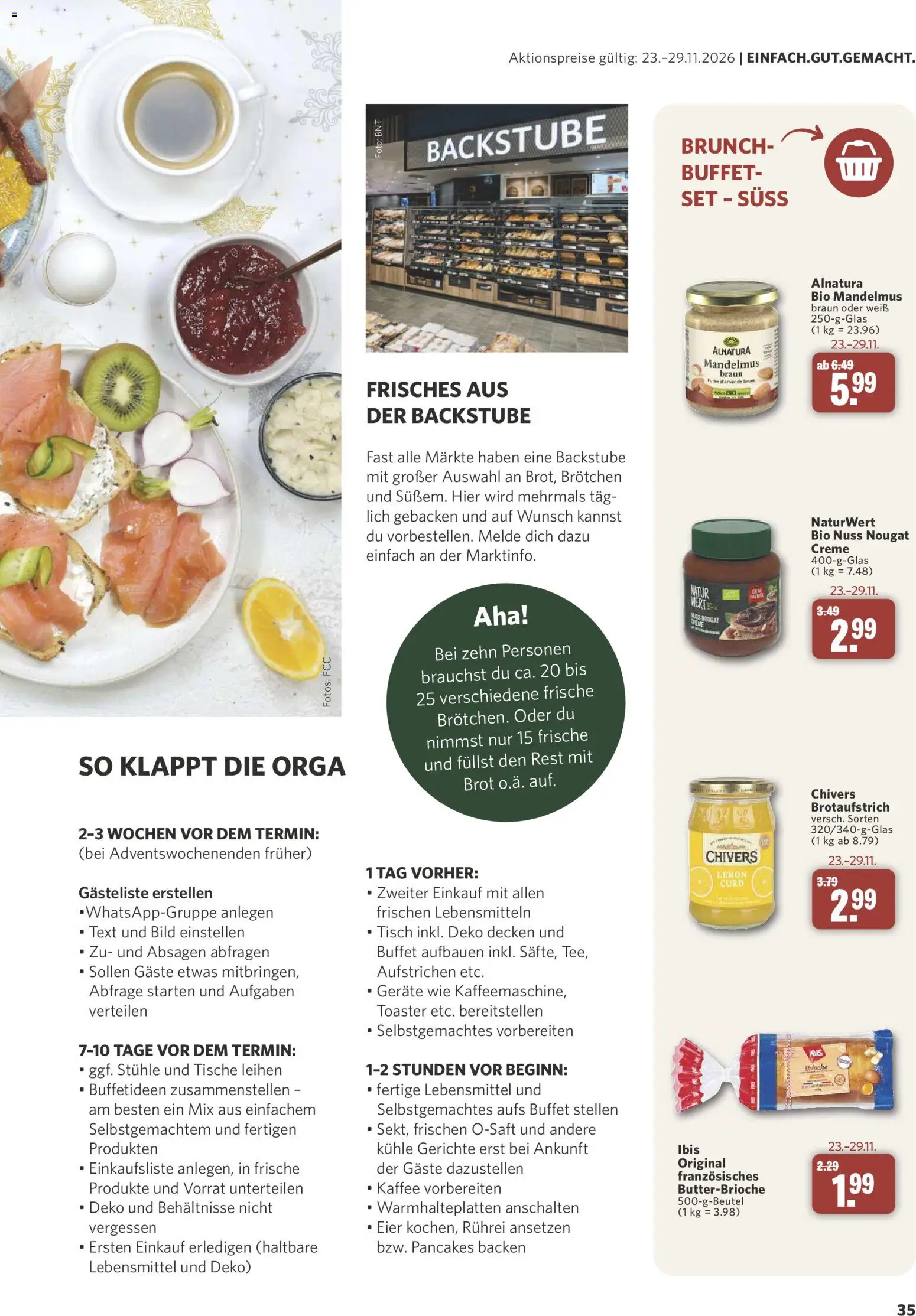 Vorschau von dem Prospekt des Geschäftes Combi, gültig ab dem 31.10.2026 - Kaffee, Gerichte, Brot, Toaster, Eier, Tisch, Creme