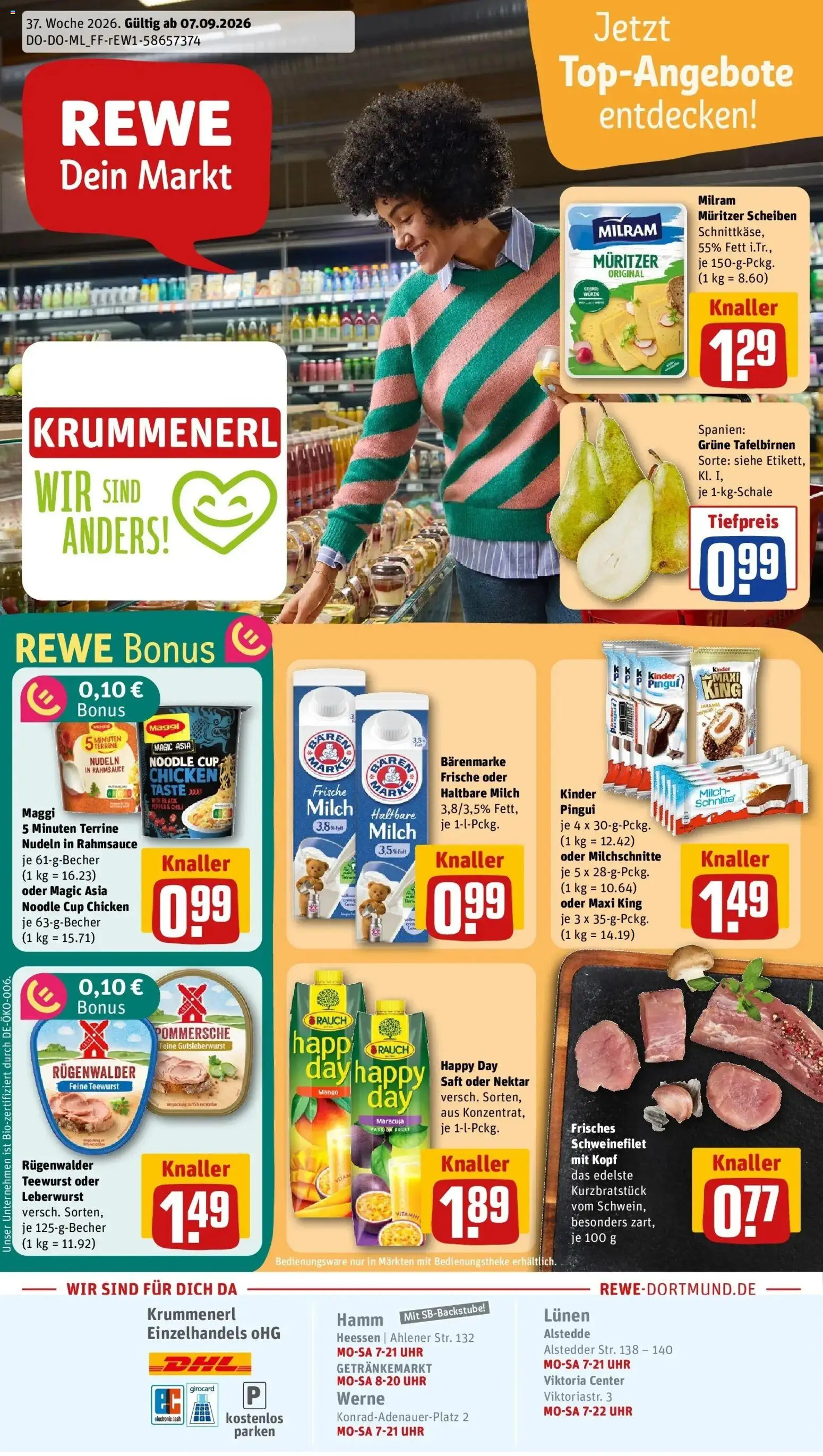 Vorschau von dem Prospekt des Geschäftes Rewe, gültig ab dem 07.09.2026