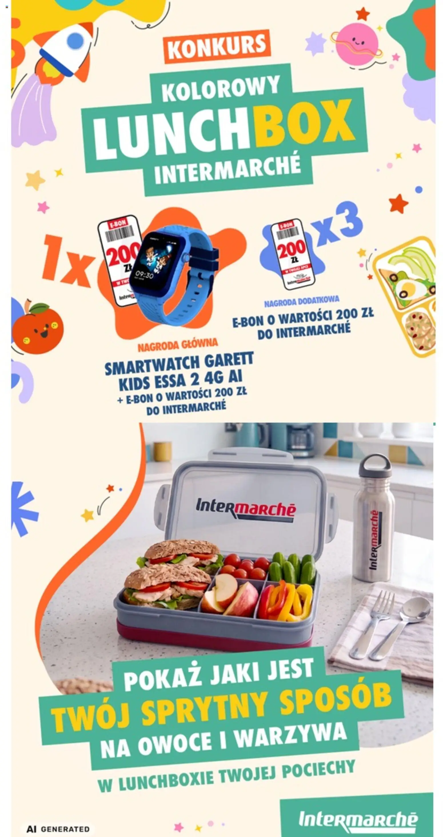 Pogląd gazetki "Intermarche konkurs - Kolorowy Lunchbox Intermarche" ze sklepu Intermarche ważnej od 01.09.2026