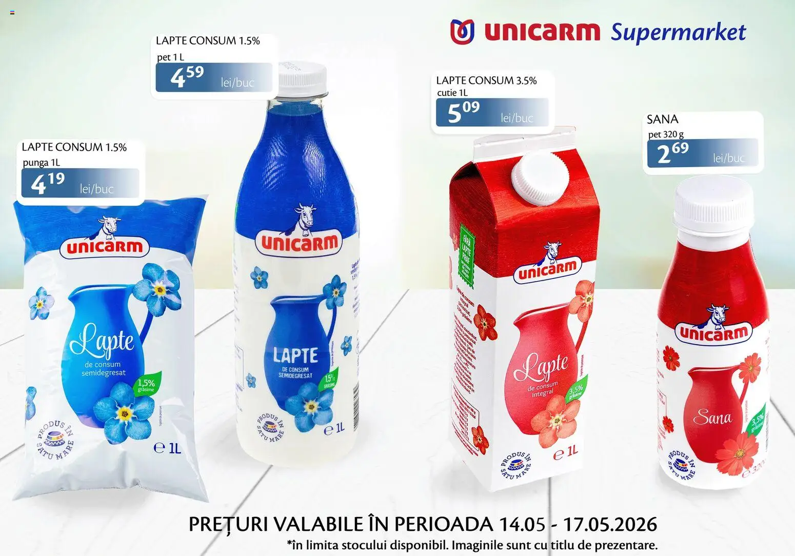 Previzualizarea de cataloage: Unicarm Unicarm Catalog Produse lactate valabil de la 14.05.2026