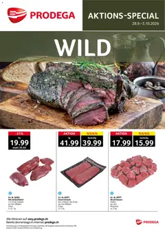 Vorschau des Merkblatts Prodega aktionen Wild vom Shop Prodega gültig von 28.09.2026 bis 03.10.2026