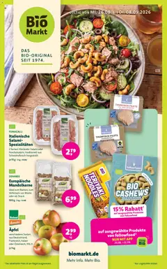 Vorschau von dem Prospekt des Geschäftes BioMarkt, gültig ab dem 26.08.2026