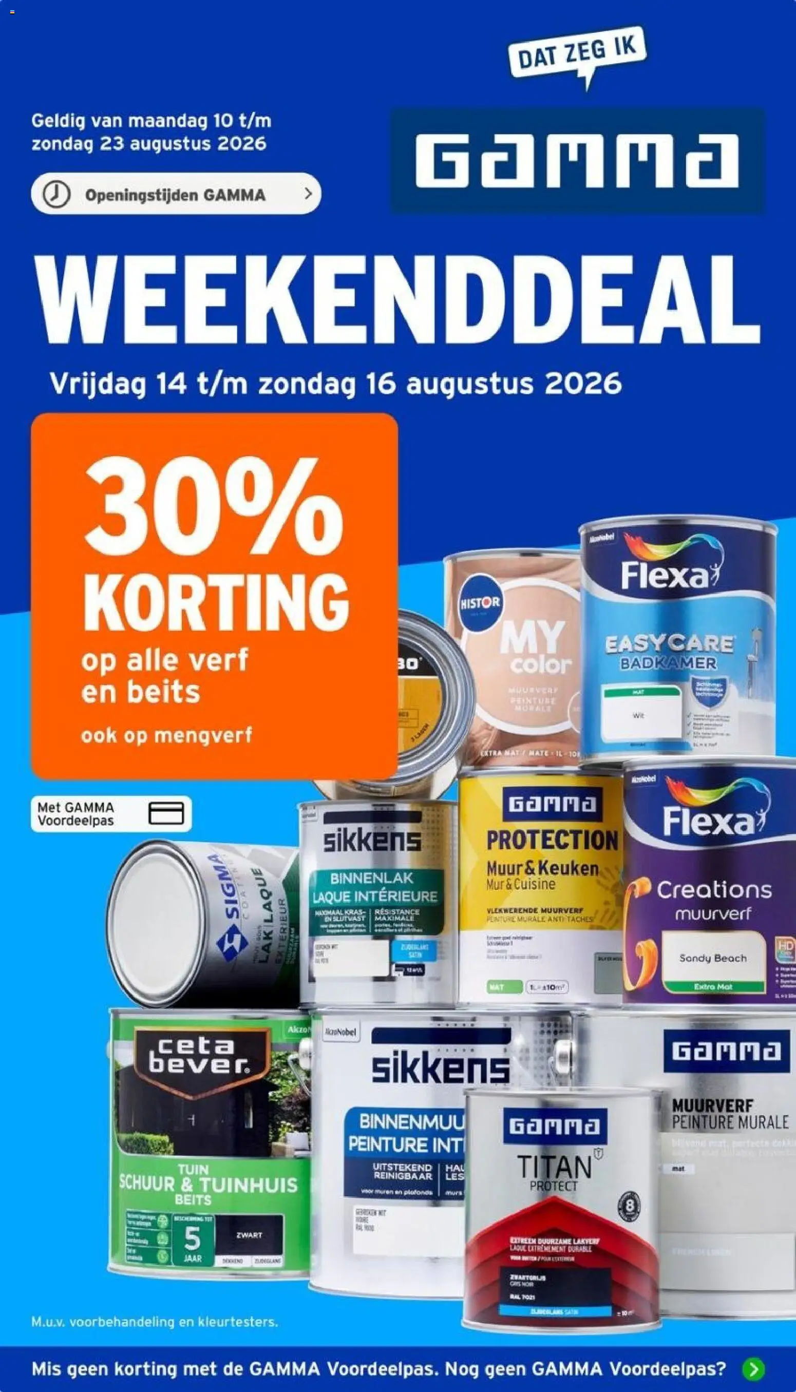 Voorbeeld van GAMMA folder - Weekenddeal van winkel GAMMA geldig vanaf 14-08-2026