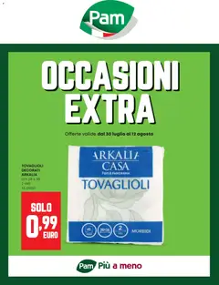 Anteprima dell'opuscolo PAM volantino Occasioni Extra dal negozio PAM valido da 30/07/2026