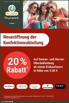 Vorschau von dem Prospekt des Geschäftes Globus, gültig ab dem 04.05.2026