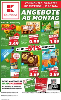 Vorschau von dem Prospekt des Geschäftes Kaufland, gültig ab dem 08.06.2026