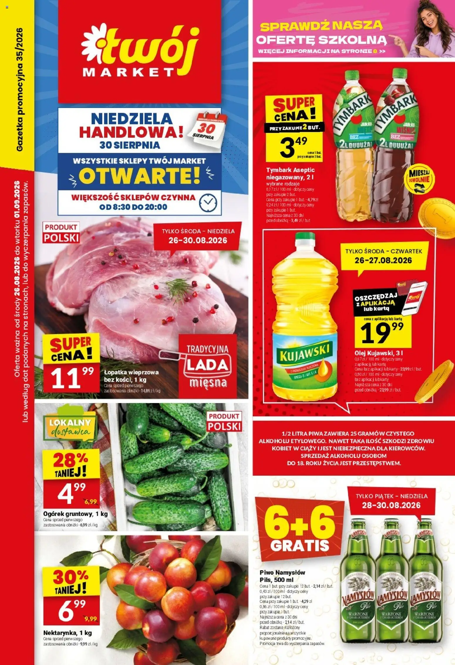 Pogląd gazetki "Twój Market gazetka" ze sklepu Twój Market ważnej od 26.08.2026