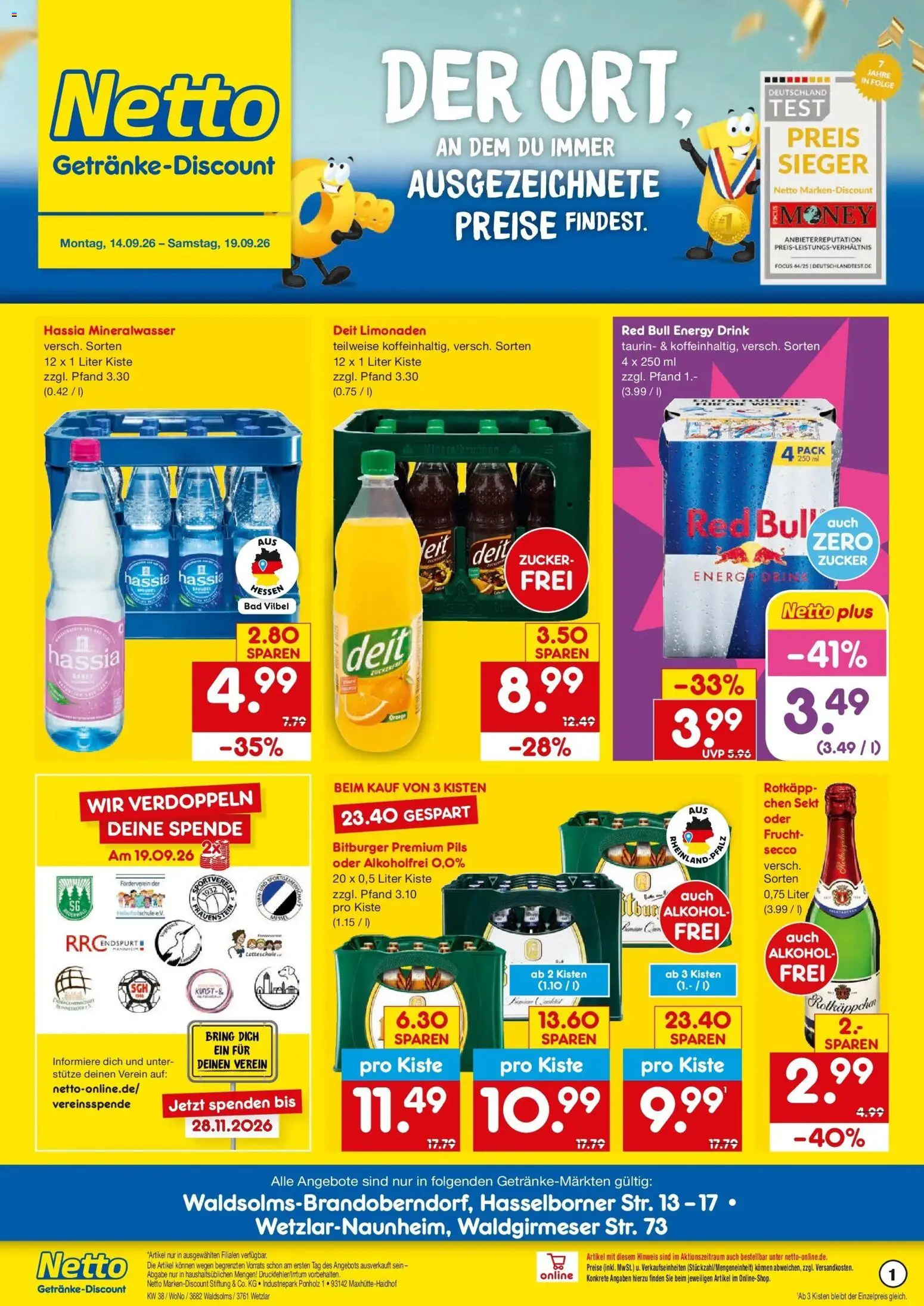 Vorschau von dem Prospekt des Geschäftes Netto Marken-Discount, gültig ab dem 14.09.2026