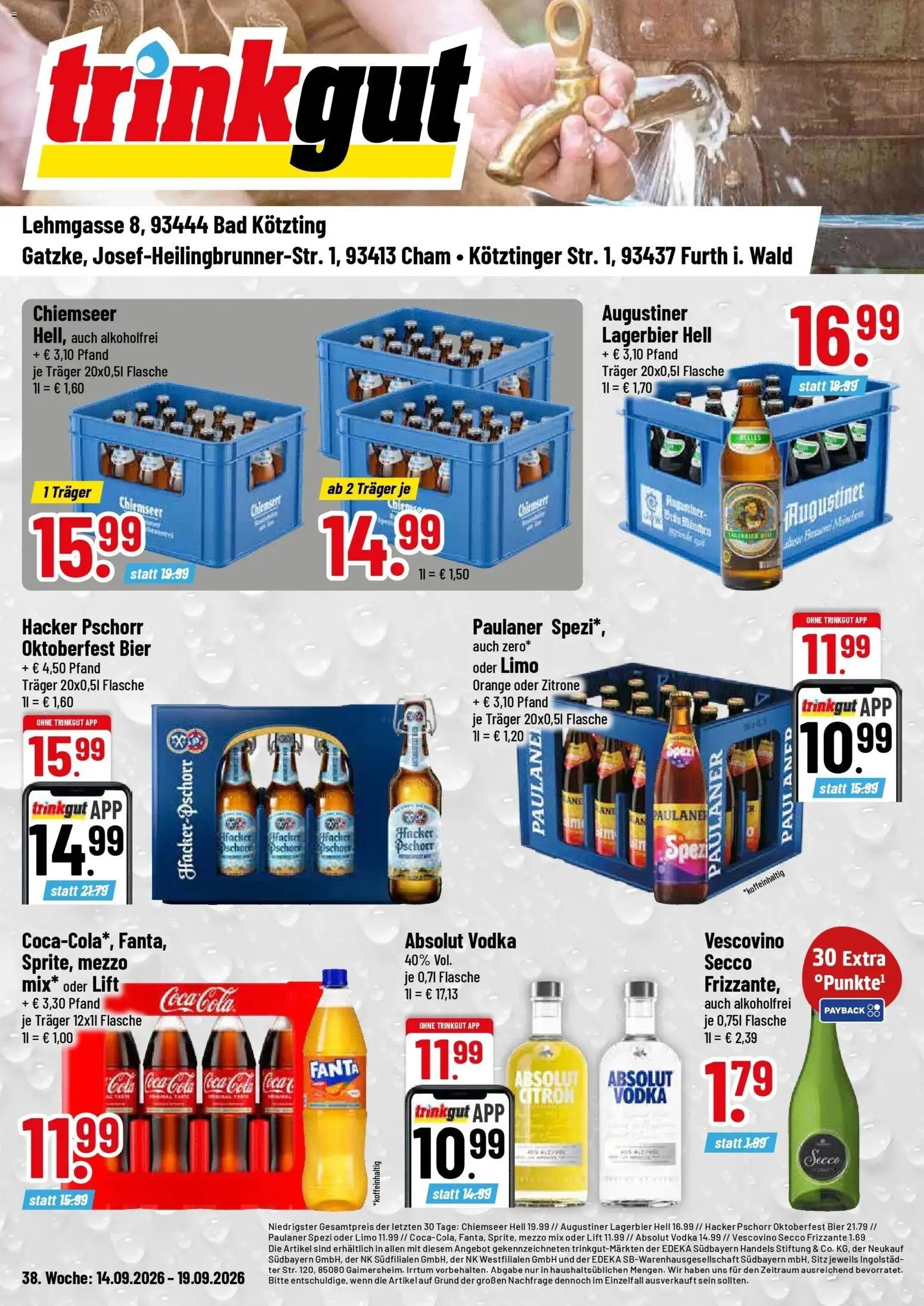 Vorschau von dem Prospekt des Geschäftes Trinkgut, gültig ab dem 14.09.2026