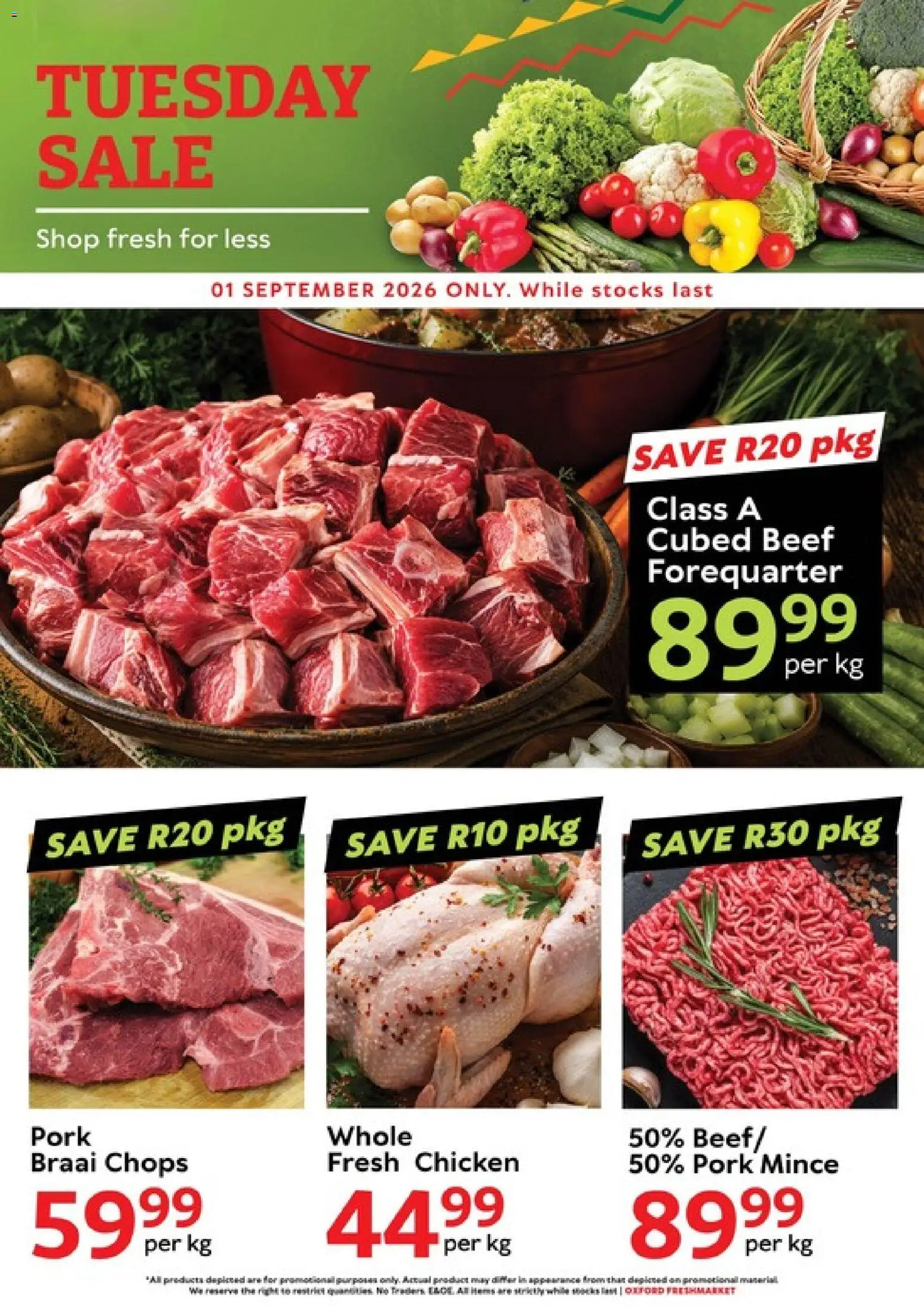 Preview of Oxford Freshmarket flyer valid from 01/09/2026